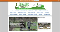 Desktop Screenshot of chasseurdudimanche.com